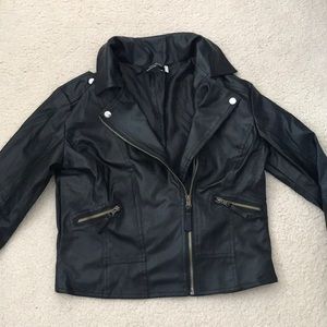 Faux leather jacket